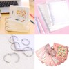 Pack of 100 book rings, ring binder rings, metal rings,