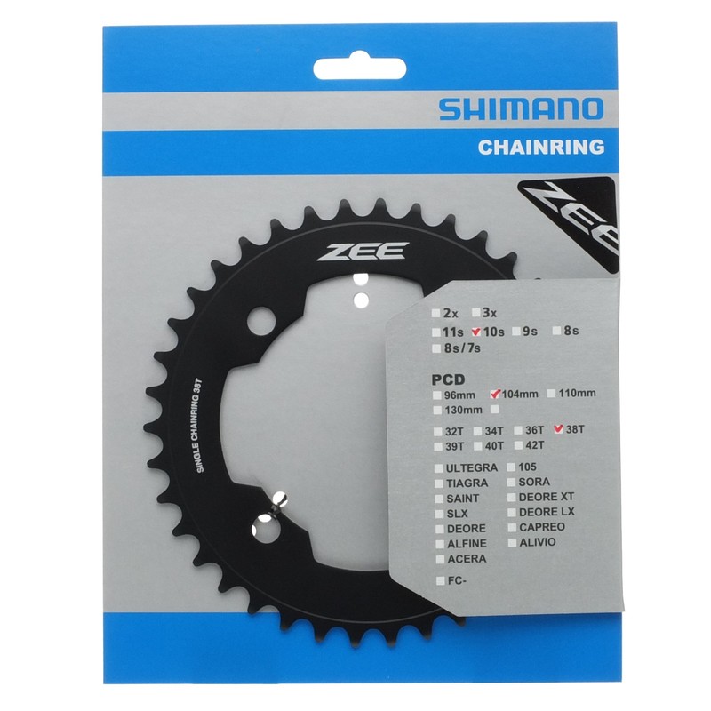 SHIMANO Zee FC-M640 Chain Ring 38 Teeth 2016 Black Chain