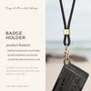 SENLLY Badge Holder with Lanyard, Minimalist Soft Transparent ID Card