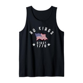 No Kings In America Since 1776 USA Flag 4th Of July Vintage Tank Top