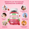 Potassium Magnesium Gummies, High Absorption Magnesium Potassium Supplement with Vitamin