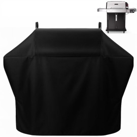 TRAVELIT Waterproof Grill Cover for Ninja Flex Flame Outdoor Smoker, Grill Accessories for Ninja FlexFlame PG300 Series, 600D Polyester Fabric Without Fading, Windproof with Side Buckles (Cover Only)