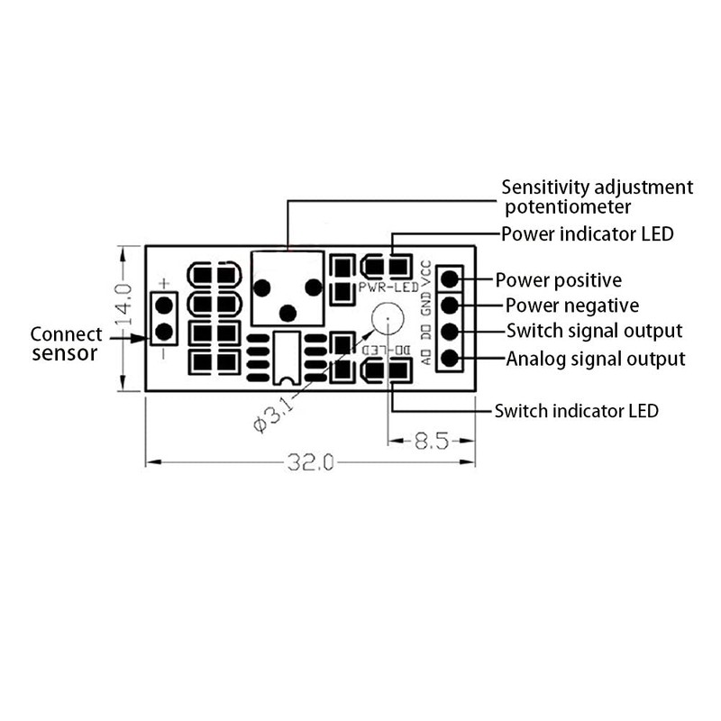 Aihasd LM393 Infrared Collision and Obstacle Detection Sensor Module for