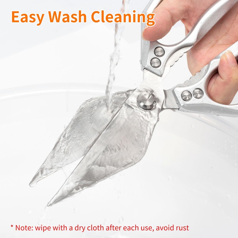 Multifunctional Kitchen Scissors Heavy Duty, Stainless Steel Sharp Scissors for