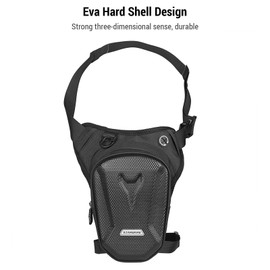 EVA Hard Shell Motorcycle Leg Side Bag Waterproof Outdoor Casual Leg Bag for for Hiking/Traveling/Fishing/Cycling
