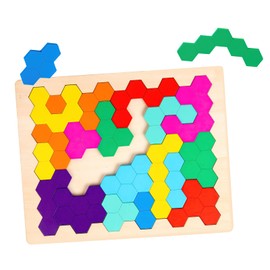 WODI Wooden Puzzles for Kids Montessori Toys for 3+ Year Old Pattern Blocks Brain Games Educational Toys Preschool Toys Kids Gifts