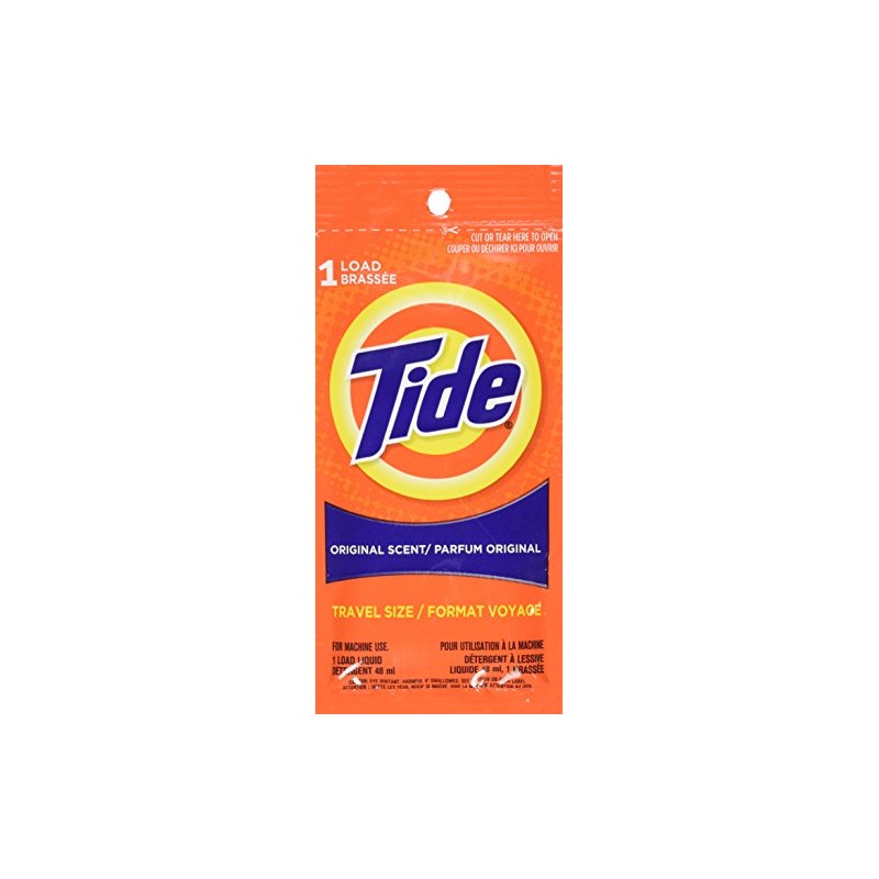 Tide 9 Piece 1-Load Travel Packets, 10.6 Ounce