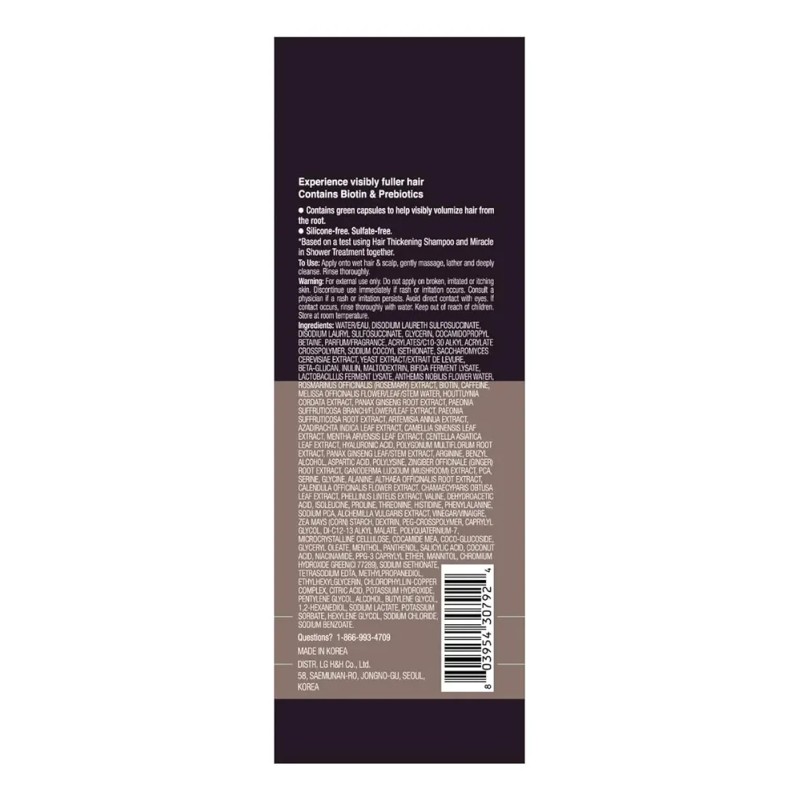 Dr. Groot Shampoo Engrosador Coreano Con Bio