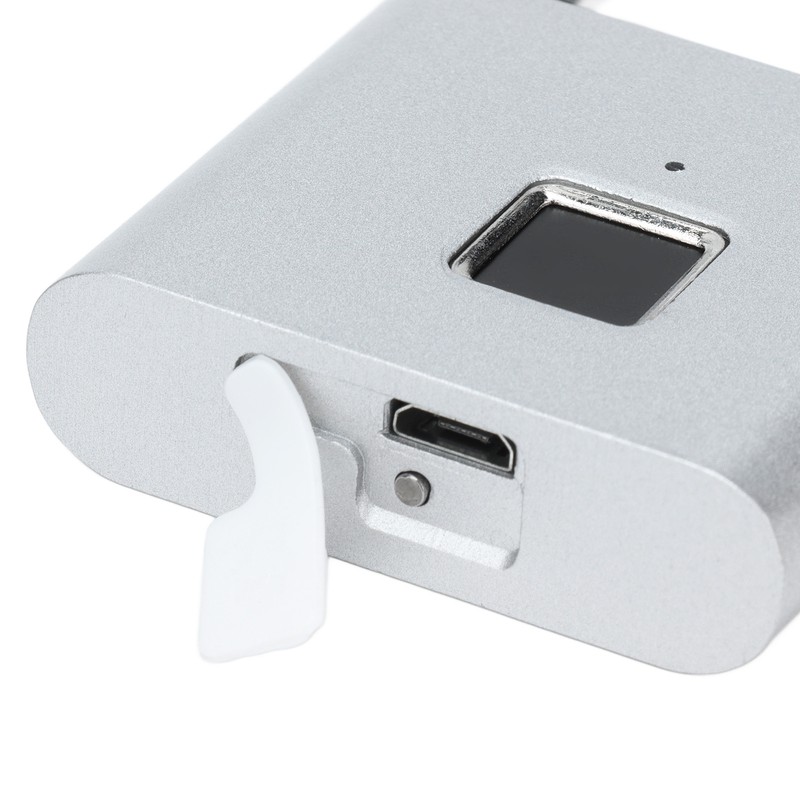 Fingerprint Padlock Zinc Alloy Smart Office Home Cabinet Door Dormitory