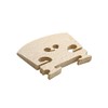 Hordion 10 Pcs 5 Sizes Maple Violin Bridge, 1/8, 1/4,