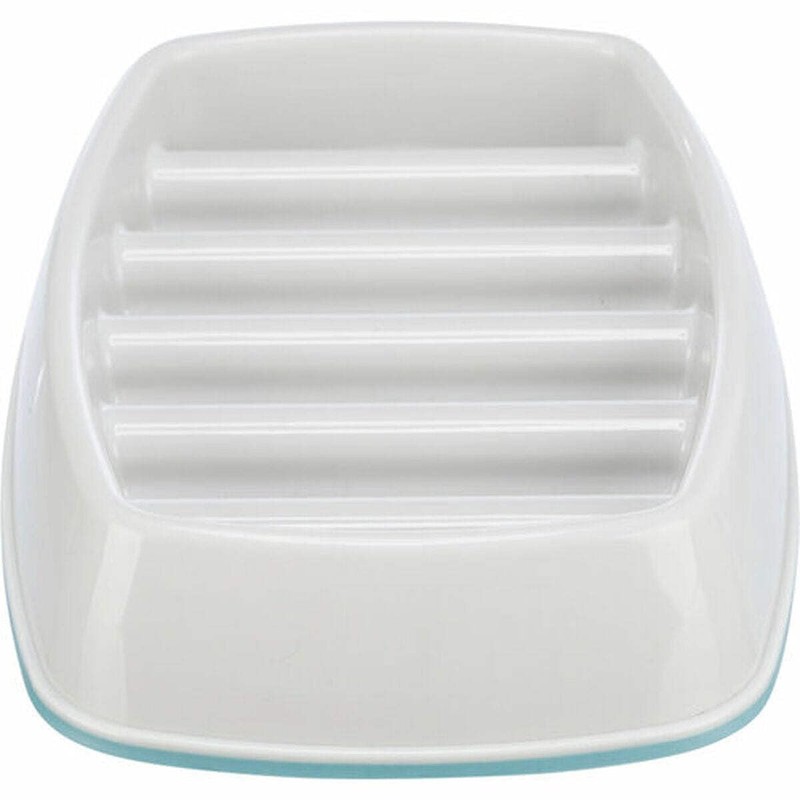 Trixie Slow Feeding Feeder, Plastic, Grey, 250ml/21x14cm, Automatic, Portion Control,