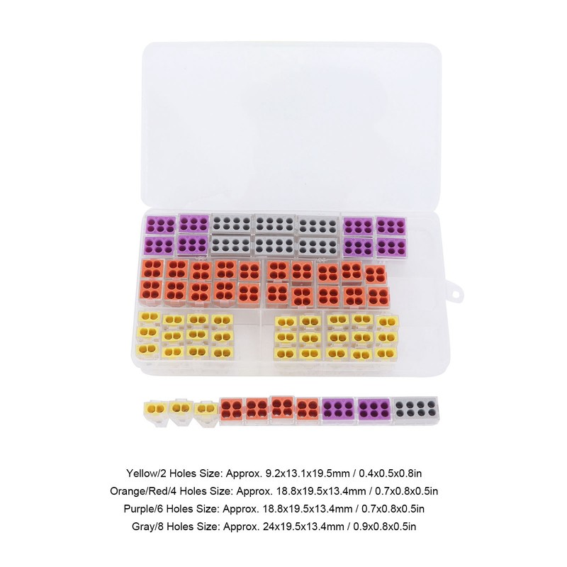 71Pcs Quick Connect Terminals PCT 102 104 106 108 Wire