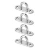 4Pcs Staple Ring Hook Stainless Steel Rugged 800LB High Strength