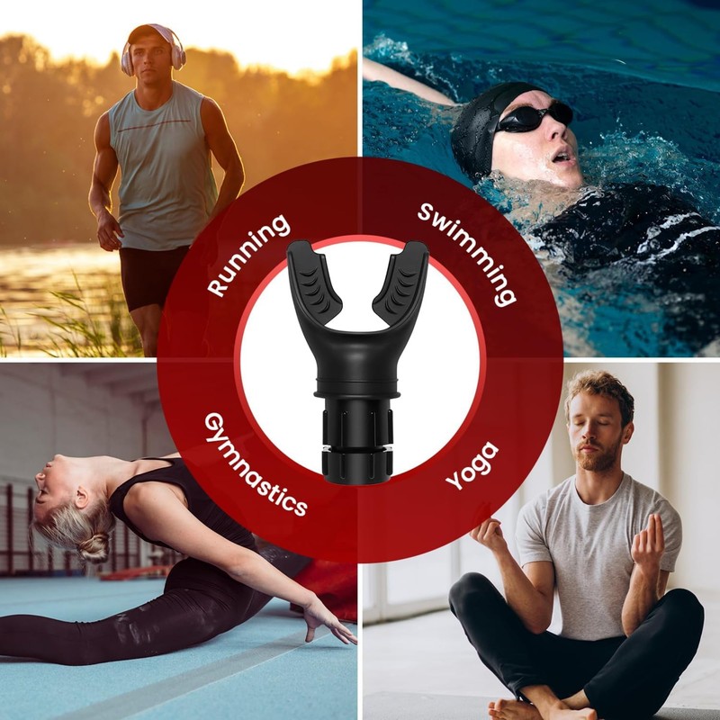 Lung Trainer Pro, Resistance Breathing Exerciser, Adjustable Respiratory Training Device