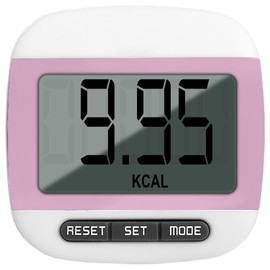 Step Counter for Walking, Portable Walking Pedometer, Sport Pedometer- Distance, Step, Calories and Fitness Tracker for Men, Women and Kids (Pink)