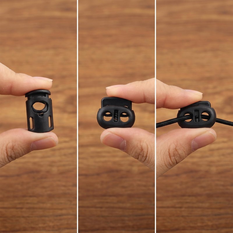 41 PCS Cord Locks Set - 20 PCS Sing-Hole Spring