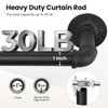 1 Inch Curtain Rods for Windows 120 to 240, Outdoor