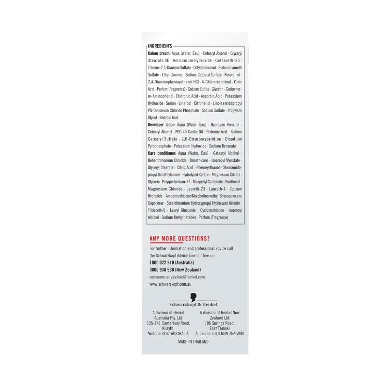 Schwarzkopf Live Colour Permanent 1.0 Black 1 Pack