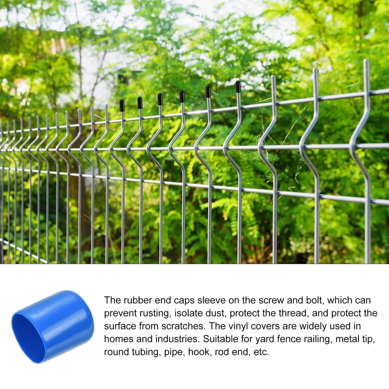 Rebower 5 Pack Screw Thread Protector Cover Rubber End Caps,