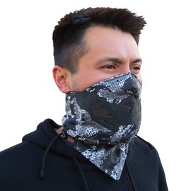 Grace Folly Half Face Mask for Cold Winter Weather. Use this Half Balaclava for Snowboarding, Ski, Motorcycle. (Many Colors) (Camo- Digital)