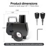 JAGASOL Motorcycle Helmet Lock Anti-Theft, Tamper-Proof Security Helmet Lock with