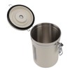 Coffee Canister 1800ml 304 Stainless Steel Window Design One Way