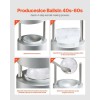 2.1\" Aviation Aluminum Cocktail Smoker Kit Ice Ball Press Maker