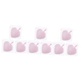 Baluue 3sets Luxurious Face Cleaning Pads Makeup Powder Puff in Heart Shape Gentle for Day Makeup Removal Perfect for Women 3pcs*3