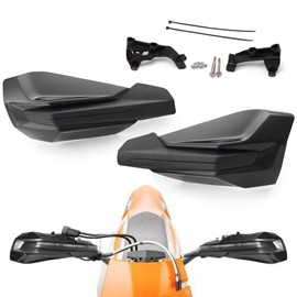 PRO CAKEN Universal Dirt Bike Handguards Motorcycle Hand Guards Plastic Bracket for SX SXF EXCF XCW XCF XC 50 60 85 125 150 250 350 450 500 2017-2021 - Black