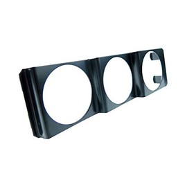 BAR Autotech Universal 52mm 3 in 1 Gauge Meter Water Temp Oil Pressure Voltage Dash Panel Pod Black 2 Inch