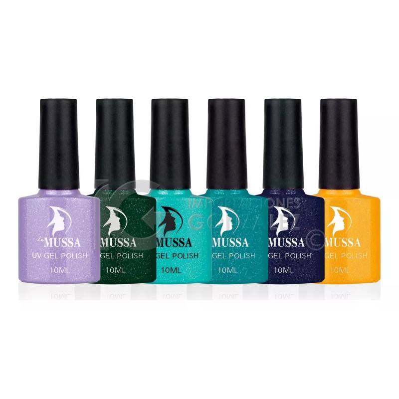 Mussa Gama De Gel Semipermanente Mussa® 6 Esmaltes Para Uñas