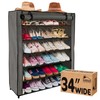 Sundaze Shoe Rack with Cover - 6 Tier Shoe Rack