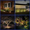 NYMPHY Solar Lights Outdoor Waterproof IP68, 56 LED 3 Lighting