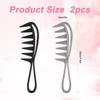 2 Pcs Wide Tooth Comb, Large Texture Combs Wide Tooth