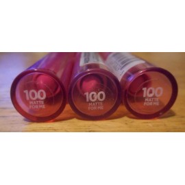 L'Oréal 3 tube lot LOREAL LE MATTE VELVETY FULL COVERAGE LIP COLOUR 100 MATTE FOR ME uns