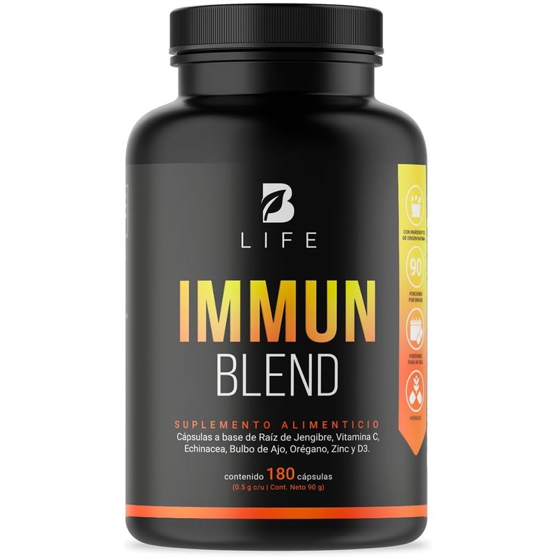 B Life Fórmula con Vitamina C, Zinc, Equinácea y Ajo