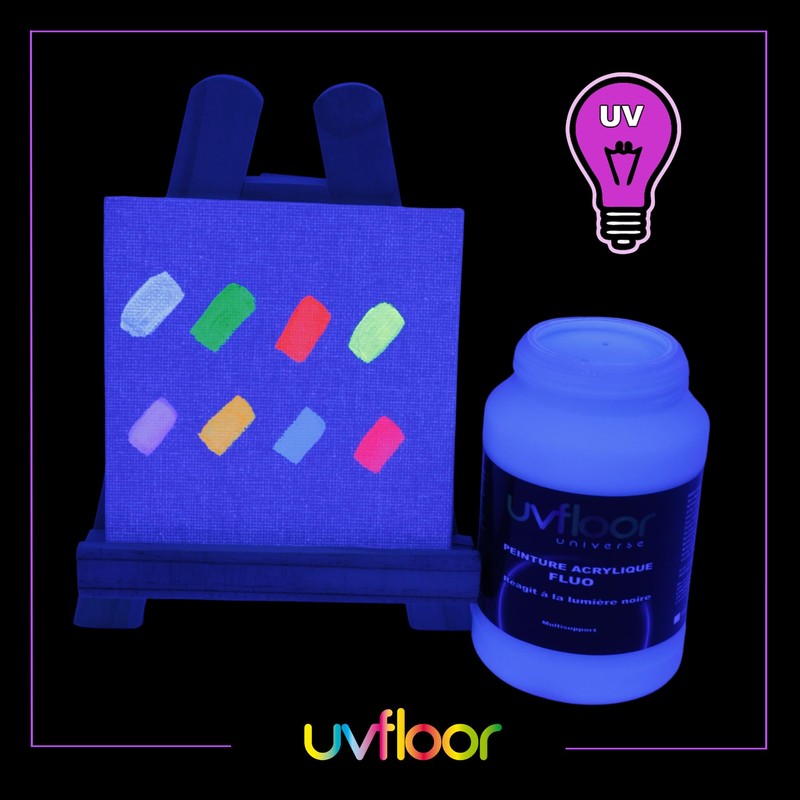 UV Floor - Acrylic Paint - Special Black Light and