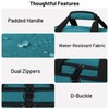 MIER Foldable Duffle Bag with Shoe Compartment 50L Travel Duffel