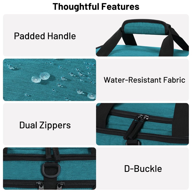 MIER Foldable Duffle Bag with Shoe Compartment 50L Travel Duffel