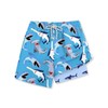 BesserBay Little Boys Summer Blue Shark Adjustable Drawstring Stretch Swim