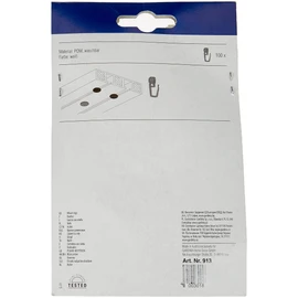 GARDINIA Rollers With Hook Clip For GE And P2U Curtain Rod Models, 100 Pack, UV-Resistant, Plastic, White