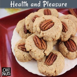 Pecans Dry Roasted Unsalted | Kosher, Oil-Free, All Natural Pecans | For Baking, Snacks, Salad, Dressing | Packed in 1 LB Resealable Bulk Bag by Oh Nuts