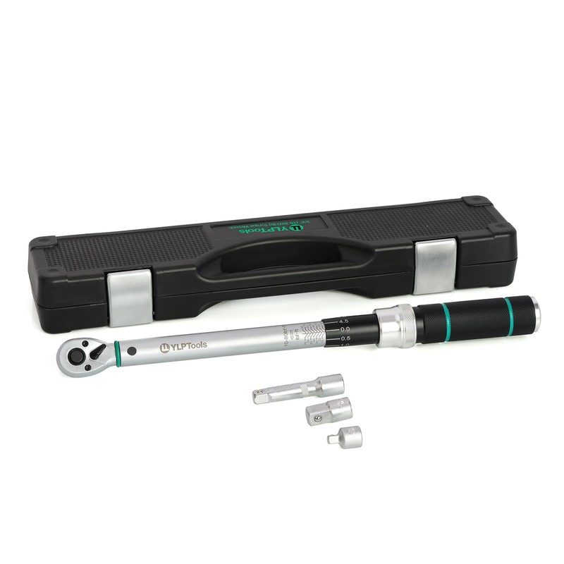 YLP Tools 4-Piece Torque Wrench Set 3/8"*10-80 FT Turn 1/4
