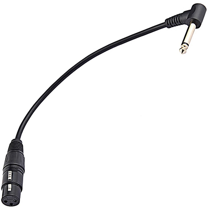 tunghey 2Pack Right Angle 6.35mm Mono to XLR 3 Pin