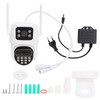 Security Camera Outdoor Dual Lens Surveillance Camera 2.4G Wifi Night