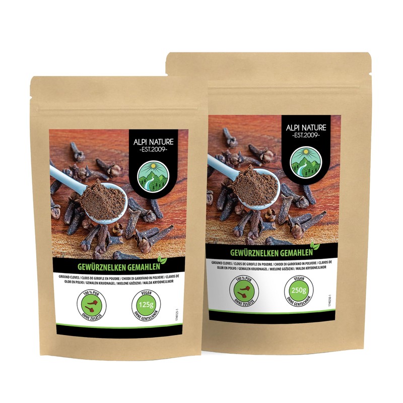 Ground cloves (250g, 8.8 oz), clove powder gently ground, cloves