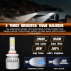 SHENKENUO 9005 + H11 LED Headlight Combo High Low Beam