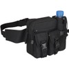 Mochila Cangurera Táctica Militar Caqui para Cintura con Porta Botella,