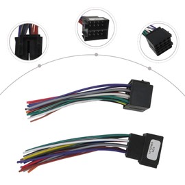 INGQI 16 Pin Radio Wiring Harness Adapter Male & Female for 2006-2018 Peterbilt 579/567/386/379