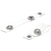 allcoupon 10 Pcs ID Badge Holder Straps, Clear Badge Strap